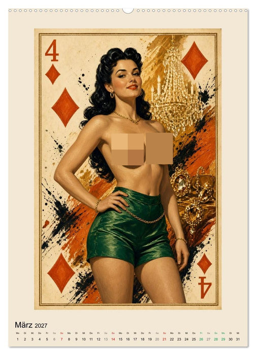 Dame trifft As (CALVENDO Premium Wandkalender 2027)