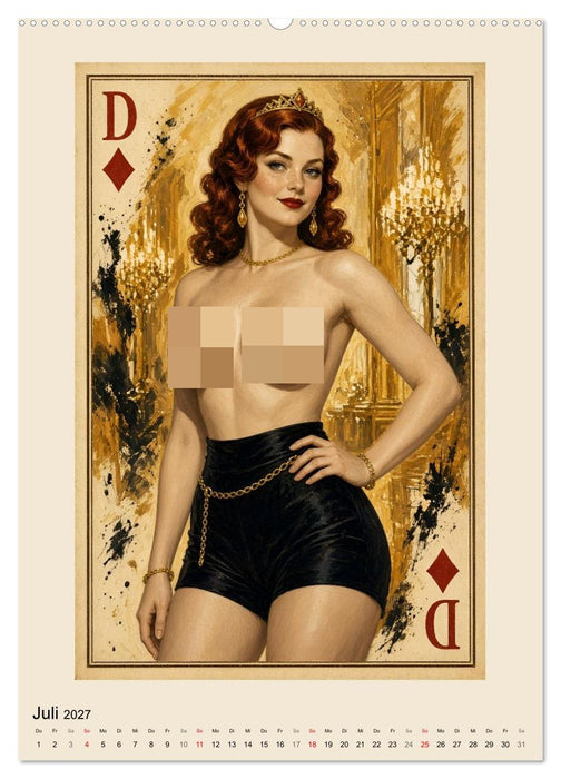 Dame trifft As (CALVENDO Premium Wandkalender 2027)