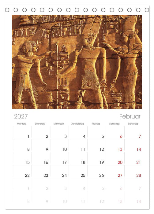Ägypten (CALVENDO Tischplaner A5H 2027)