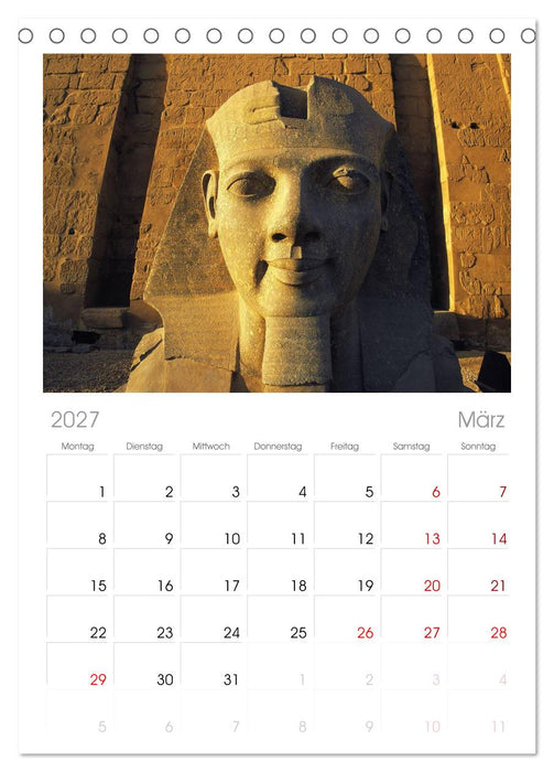 Ägypten (CALVENDO Tischplaner A5H 2027)