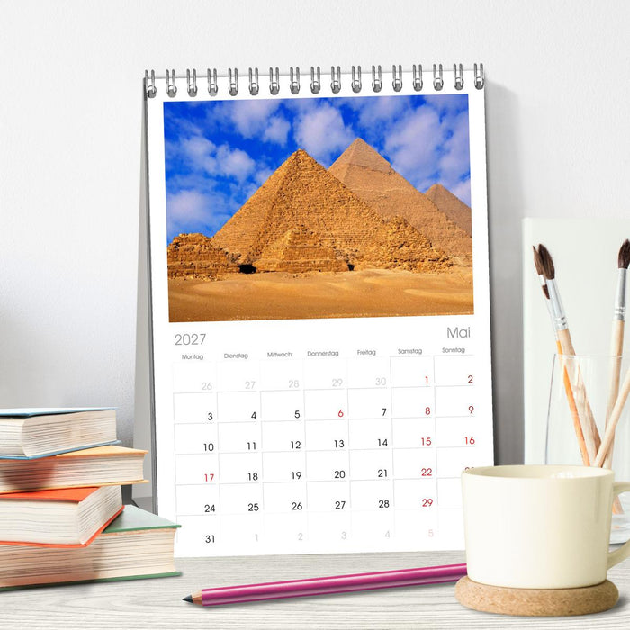 Ägypten (CALVENDO Tischplaner A5H 2027)