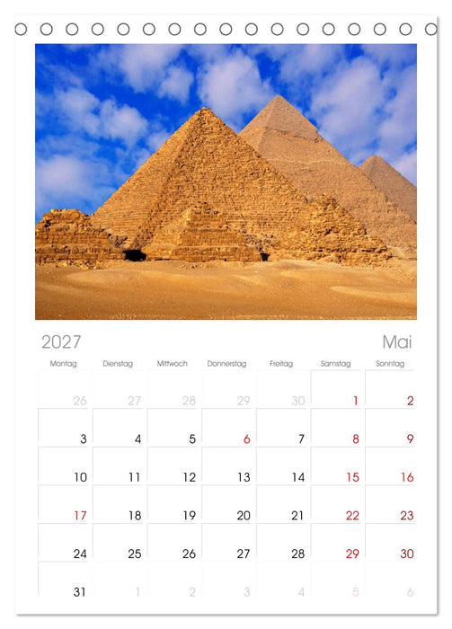Ägypten (CALVENDO Tischplaner A5H 2027)