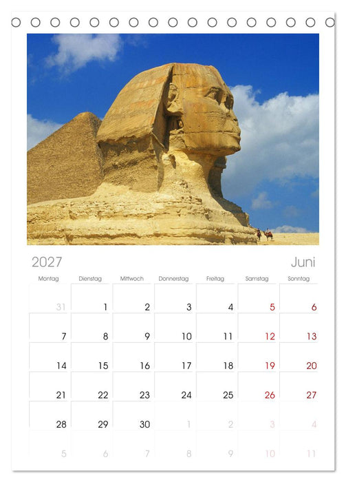Ägypten (CALVENDO Tischplaner A5H 2027)