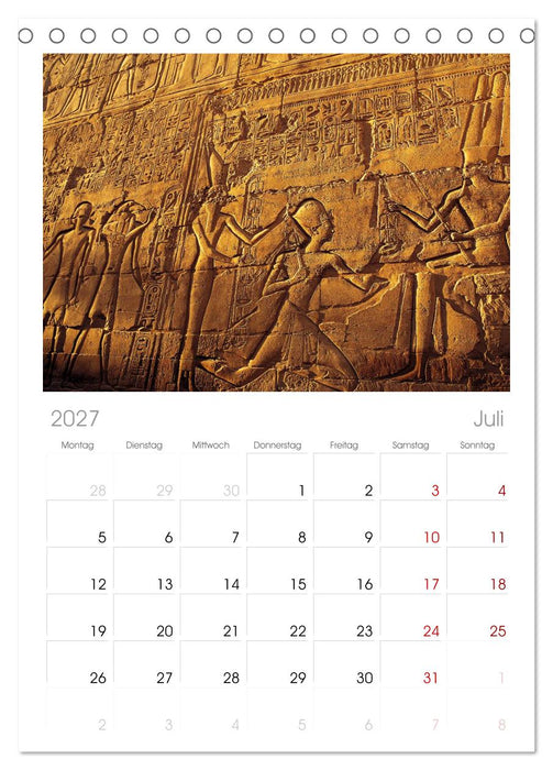 Ägypten (CALVENDO Tischplaner A5H 2027)