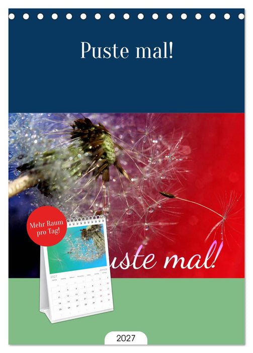 Puste mal! (CALVENDO Tischplaner A5H 2027)