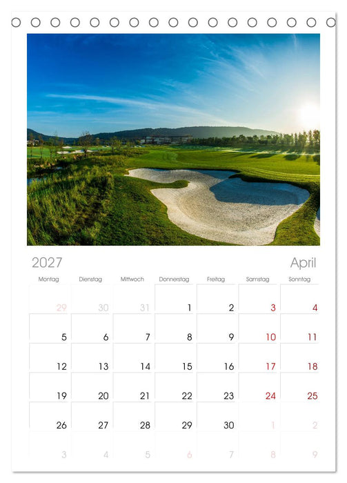 Passion Golf (CALVENDO Tischplaner A5H 2027)