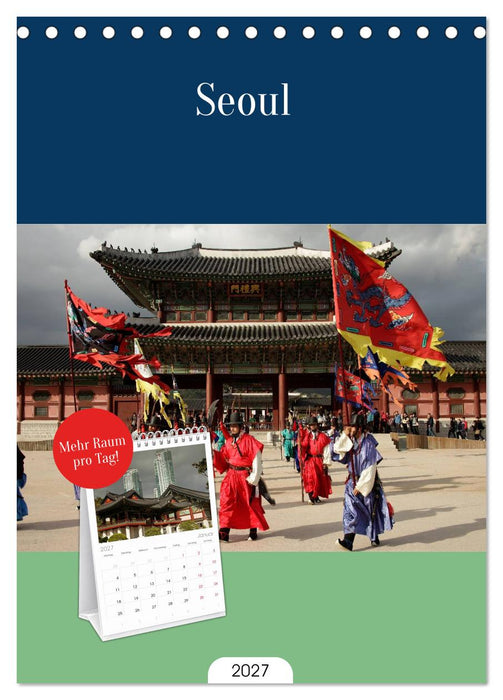 Seoul (CALVENDO Tischplaner A5H 2027)