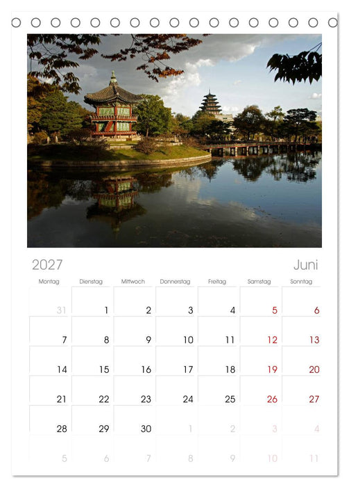 Seoul (CALVENDO Tischplaner A5H 2027)