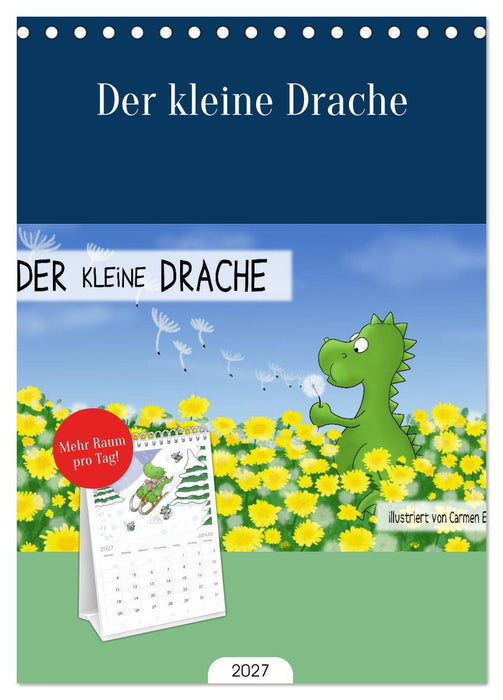 Der kleine Drache (CALVENDO Tischplaner A5H 2027)