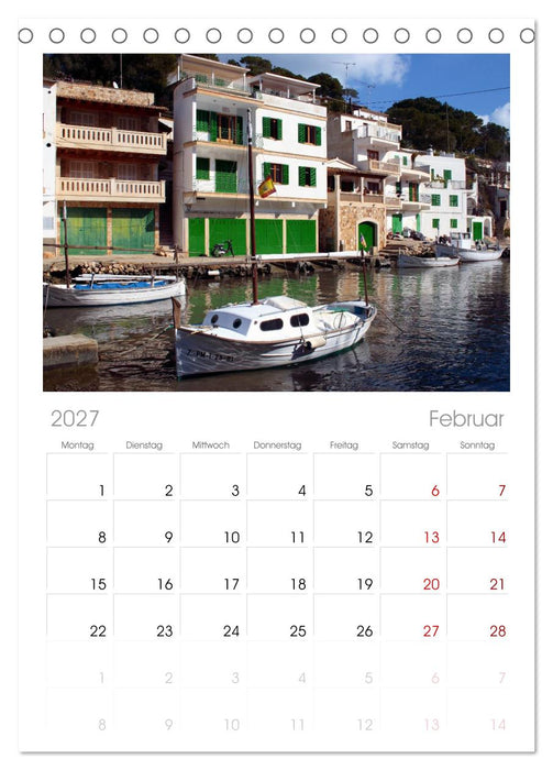 Trauminsel Mallorca (CALVENDO Tischplaner A5H 2027)