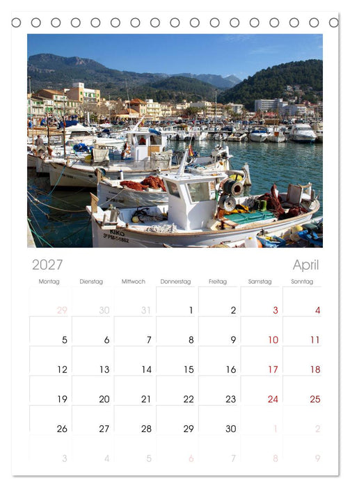 Trauminsel Mallorca (CALVENDO Tischplaner A5H 2027)