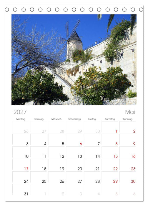 Trauminsel Mallorca (CALVENDO Tischplaner A5H 2027)