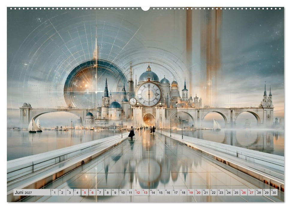 Gilded Steampunk Cities (CALVENDO Premium Wandkalender 2027)