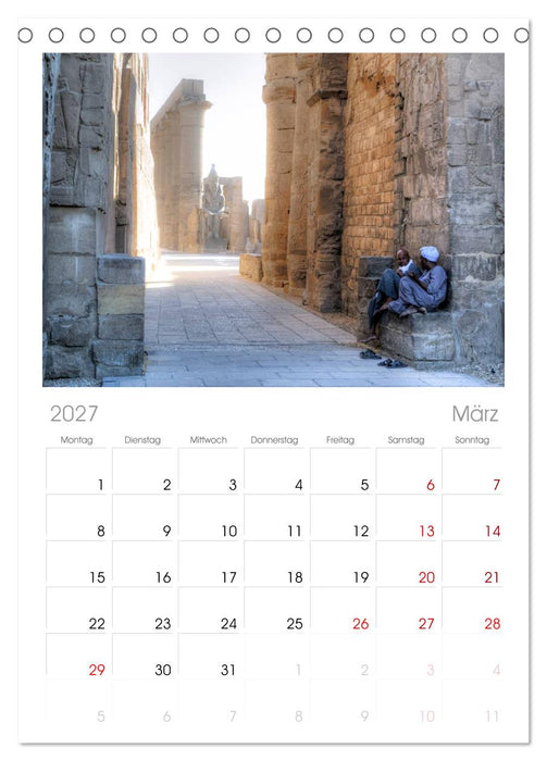 Ägypten (CALVENDO Tischplaner A5H 2027)