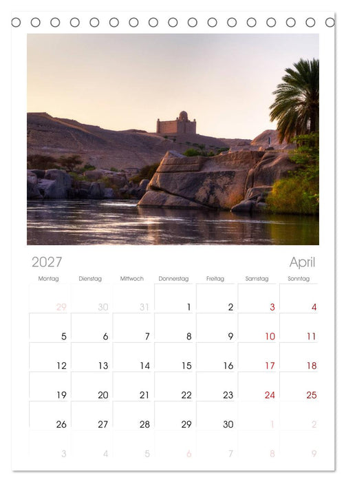 Ägypten (CALVENDO Tischplaner A5H 2027)