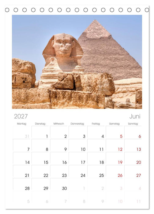 Ägypten (CALVENDO Tischplaner A5H 2027)
