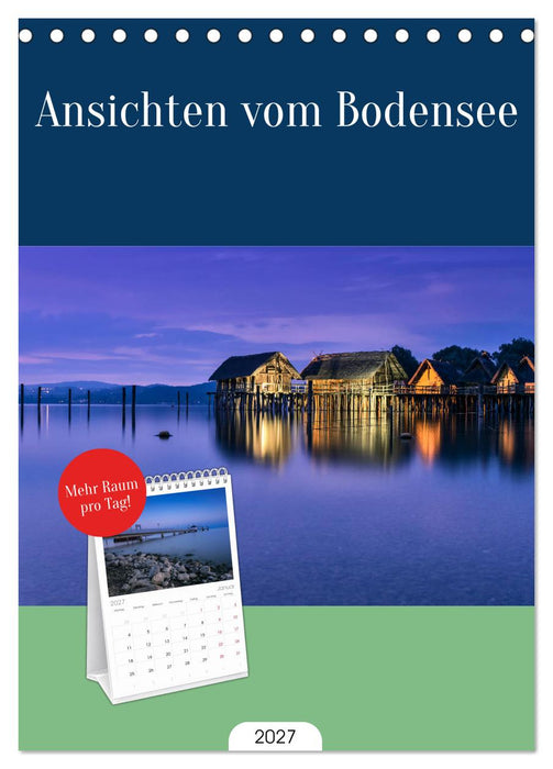 Ansichten vom Bodensee (CALVENDO Tischplaner A5H 2027)