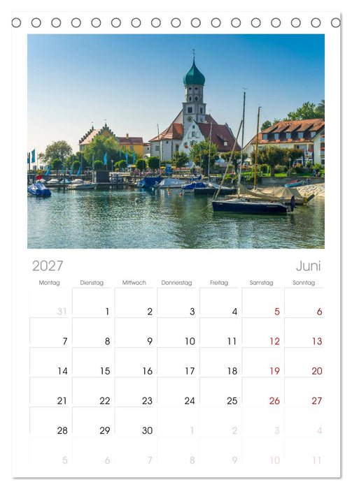 Ansichten vom Bodensee (CALVENDO Tischplaner A5H 2027)