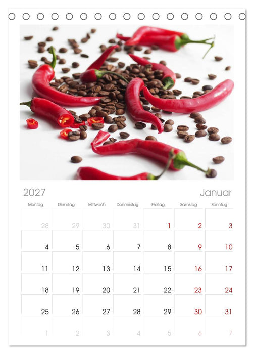Kaffee-Pause Terminkalender (CALVENDO Tischplaner A5H 2027)