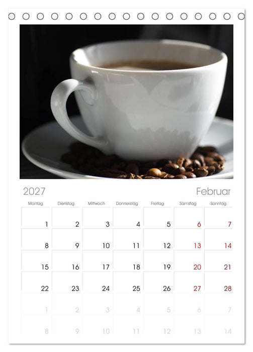Kaffee-Pause Terminkalender (CALVENDO Tischplaner A5H 2027)