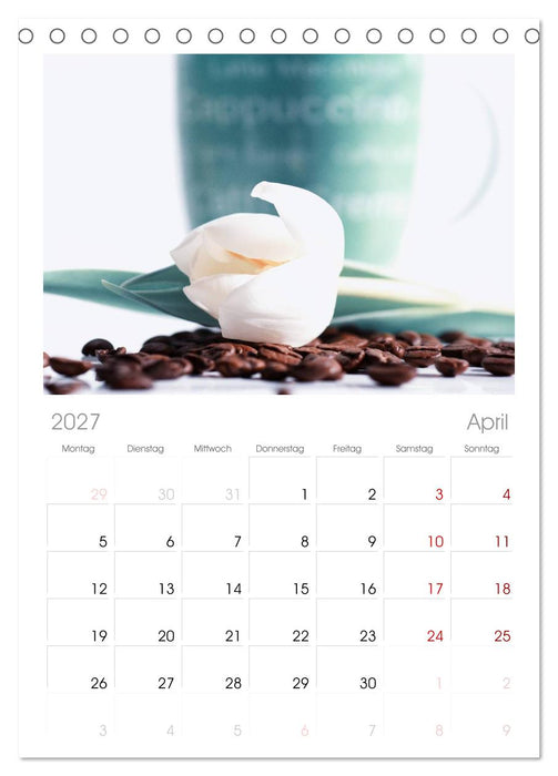 Kaffee-Pause Terminkalender (CALVENDO Tischplaner A5H 2027)