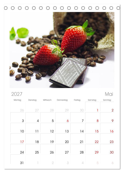 Kaffee-Pause Terminkalender (CALVENDO Tischplaner A5H 2027)
