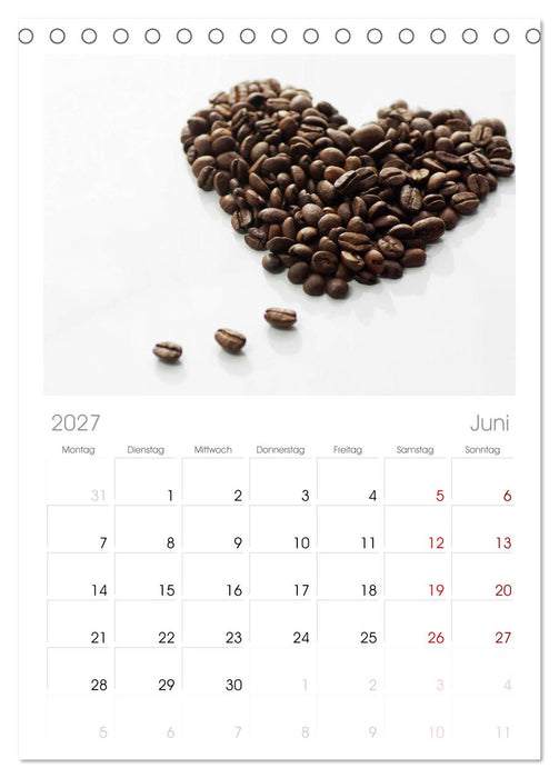 Kaffee-Pause Terminkalender (CALVENDO Tischplaner A5H 2027)