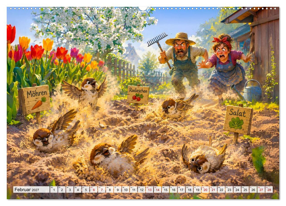 Gärtnerhorror - Garten ist Leben (CALVENDO Premium Wandkalender 2027)