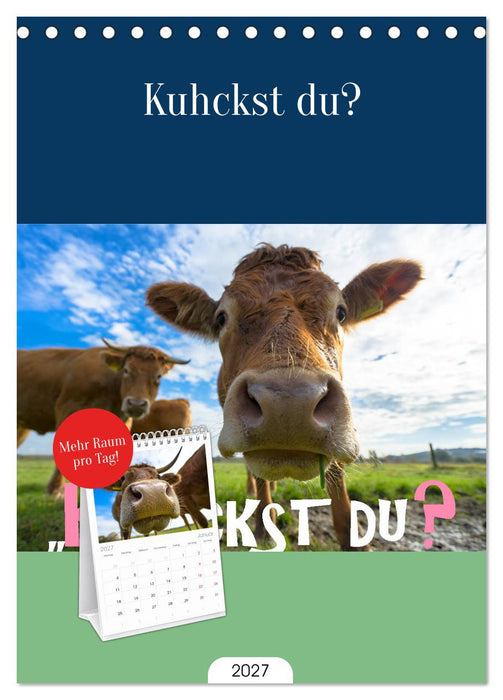 Kuhckst du? (CALVENDO Tischplaner A5H 2027)