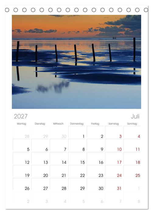 St. Peter-Ording (CALVENDO Tischplaner A5H 2027)