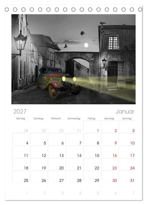 Oldtimer auf Reisen (CALVENDO Tischplaner A5H 2027)