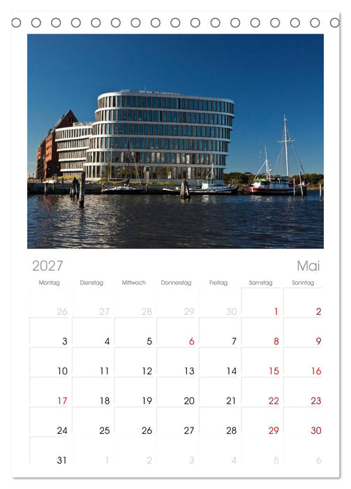 Ostseeperle Rostock (CALVENDO Tischplaner A5H 2027)