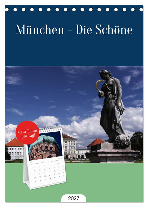 München - Die Schöne (CALVENDO Tischplaner A5H 2027)