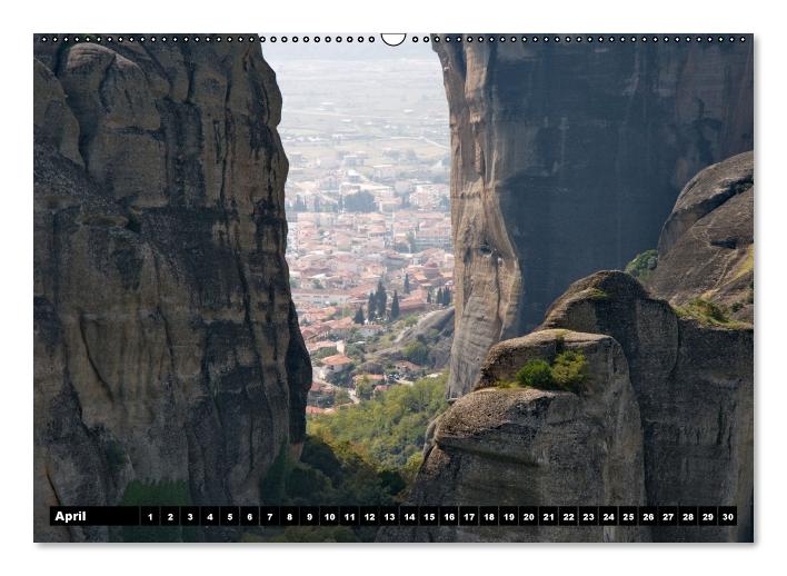 Metéora, Klöster zwischen Himmel und Erde (Wandkalender immerwährend DIN A2 quer) (CALVENDO Wandkalender 2013)