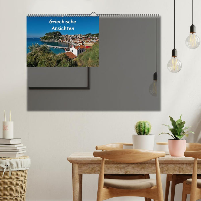 Griechische Ansichten (Wandkalender immerwährend DIN A2 quer) (CALVENDO Wandkalender 2013)