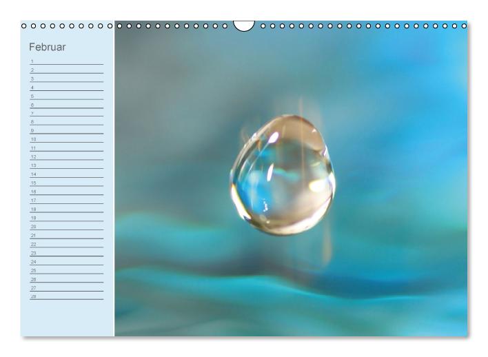 Geburtstagskalender "Wasser-Spiele" (Wandkalender immerwährend DIN A3 quer) (CALVENDO Wandkalender 0)