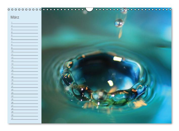 Geburtstagskalender "Wasser-Spiele" (Wandkalender immerwährend DIN A3 quer) (CALVENDO Wandkalender 0)