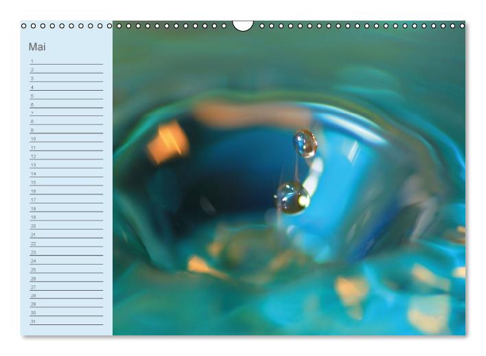 Geburtstagskalender "Wasser-Spiele" (Wandkalender immerwährend DIN A3 quer) (CALVENDO Wandkalender 0)