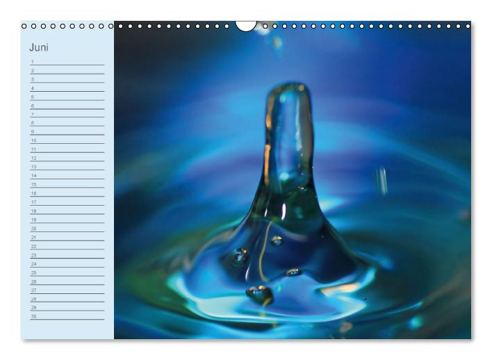 Geburtstagskalender "Wasser-Spiele" (Wandkalender immerwährend DIN A3 quer) (CALVENDO Wandkalender 0)