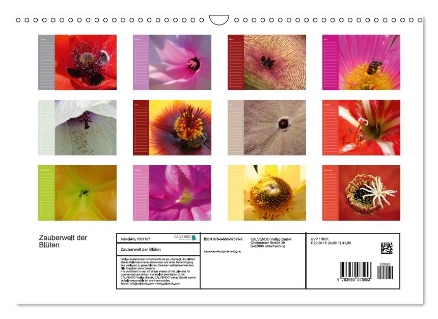 Zauberwelt der Blüten - Geburtstagskalender (Wandkalender immerwährend DIN A3 quer) (CALVENDO Wandkalender 2013)