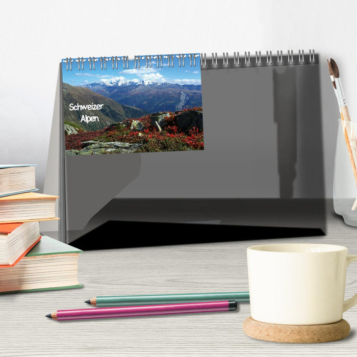 Schweizer Alpen (Tischkalender immerwährend DIN A5 quer) (CALVENDO Wandkalender 0)