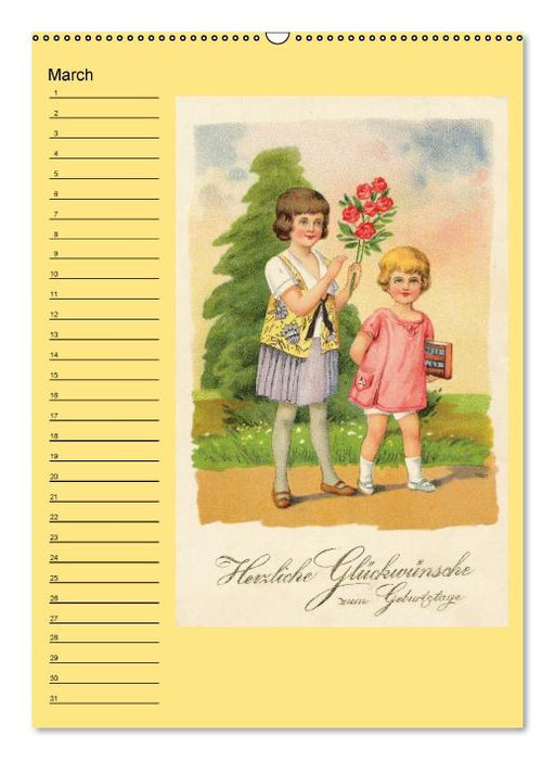 Nostalgic greetings (Wall Calendar perpetual DIN A2 Portrait) (CALVENDO Monthly Calendar 0)