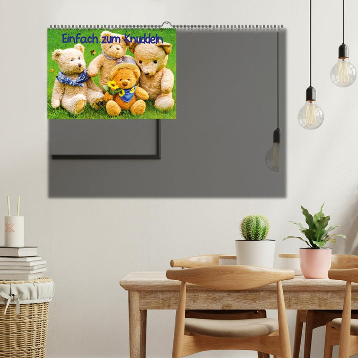 Einfach zum Knuddeln / Geburtstagskalender (Wandkalender immerwährend DIN A2 quer) (CALVENDO Wandkalender 0)