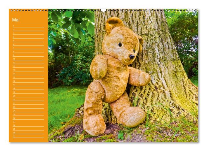 Einfach zum Knuddeln / Geburtstagskalender (Wandkalender immerwährend DIN A2 quer) (CALVENDO Wandkalender 0)