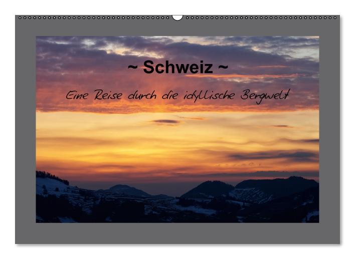 Schweiz - Eine Reise durch die idyllische Bergwelt (Wandkalender immerwährend DIN A2 quer) (CALVENDO Wandkalender 2014)