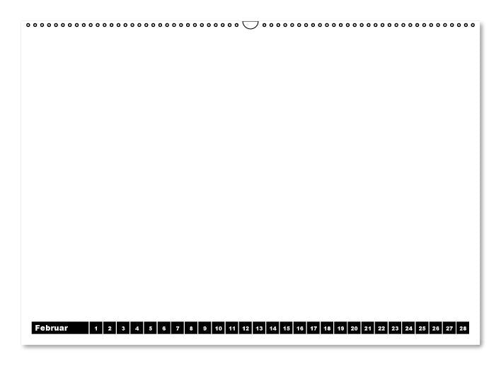 Bastelkalender / Für Schwarz - Weiß - Seher (Wandkalender immerwährend DIN A2 quer) (CALVENDO Wandkalender 0)