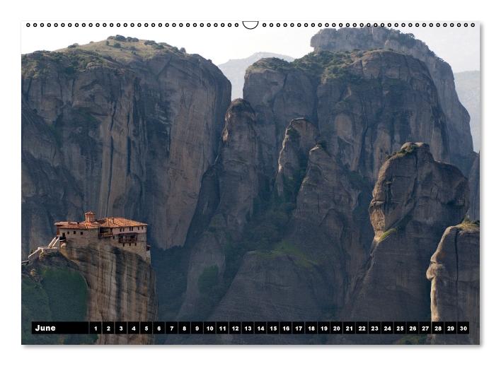 Metéora Monasteries between Heaven and Earth / UK-Version (Wall Calendar perpetual DIN A2 Landscape) (CALVENDO Monthly Calendar 2013)