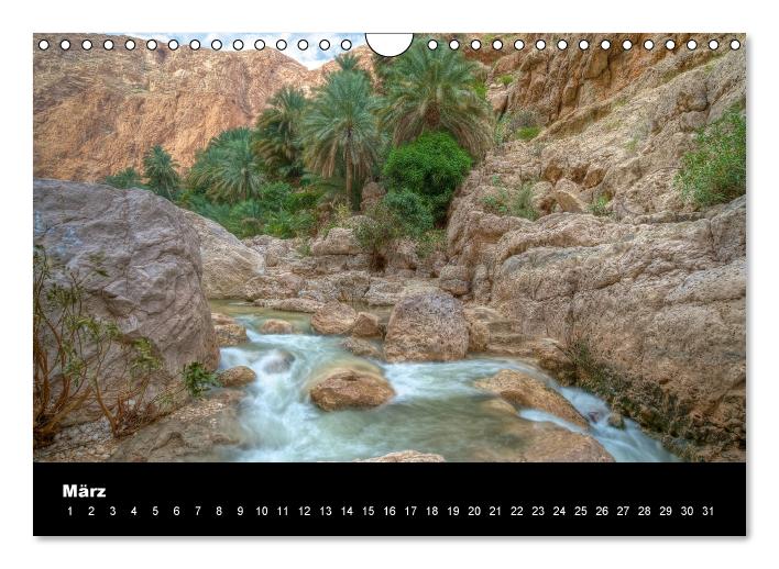 Landschaften im Oman (Wandkalender immerwährend DIN A4 quer) (CALVENDO Wandkalender 2014)