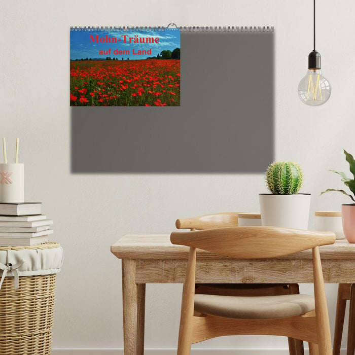 Mohn-Träume auf dem Land (Wandkalender immerwährend DIN A3 quer) (CALVENDO Wandkalender 2015)