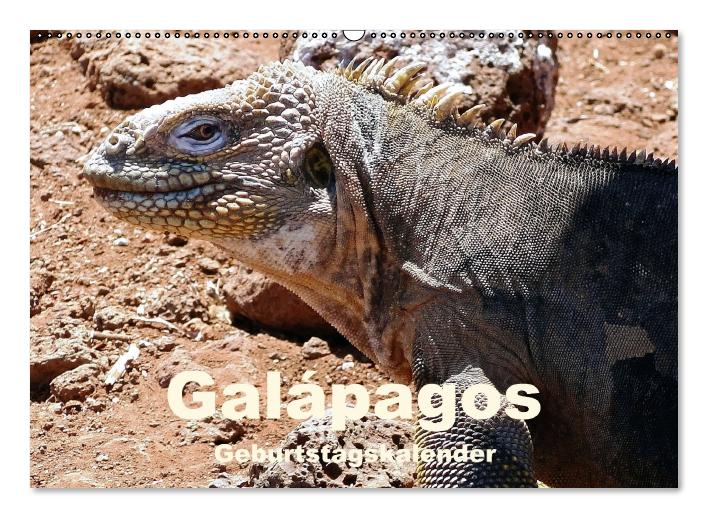 Galápagos Geburtstagskalender (Wandkalender immerwährend DIN A2 quer) (CALVENDO Wandkalender 2015)